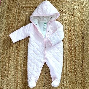 Little Me Baby Girls Pink Quilted PRAM Size 3- 6 Months